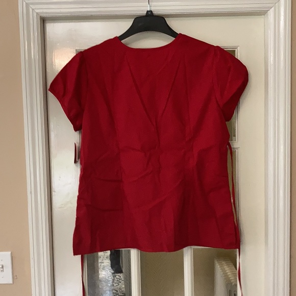 Pomegranate white cross women uniform top - Picture 3 of 3